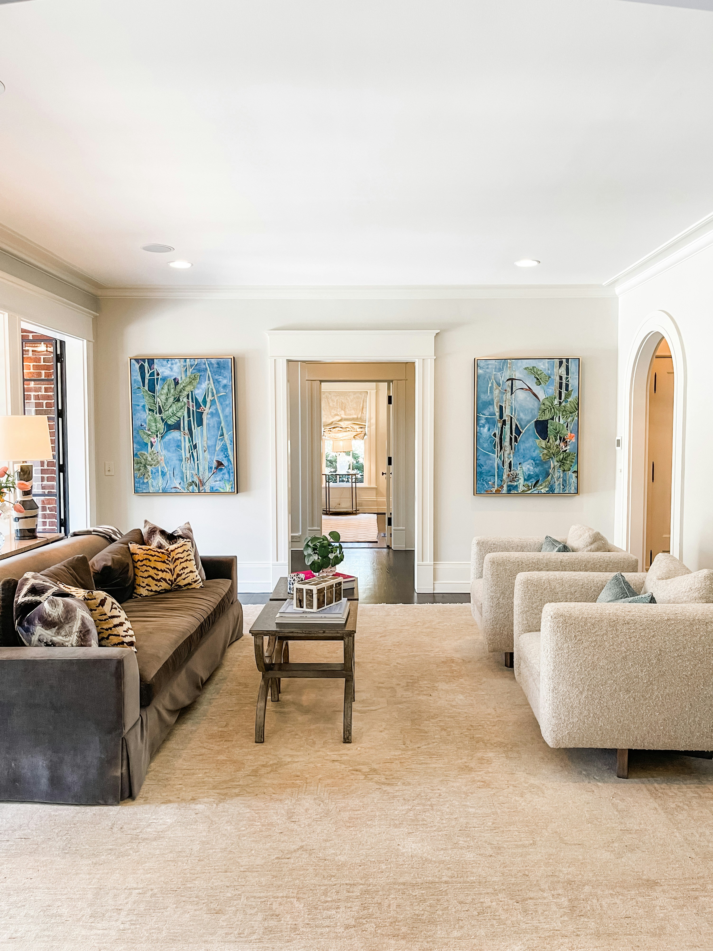 Luxury home interior staged for buyer